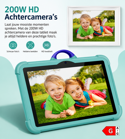 NINO :Kindertablet Android 13 | 4GB RAM | 64GB Opslag