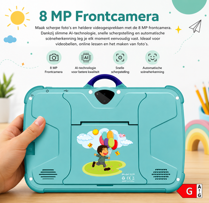 NINO :Kindertablet Android 13 | 4GB RAM | 64GB Opslag